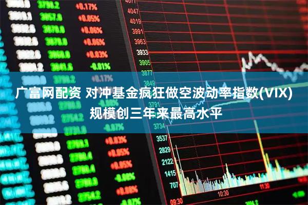 广富网配资 对冲基金疯狂做空波动率指数(VIX) 规模创三年来最高水平