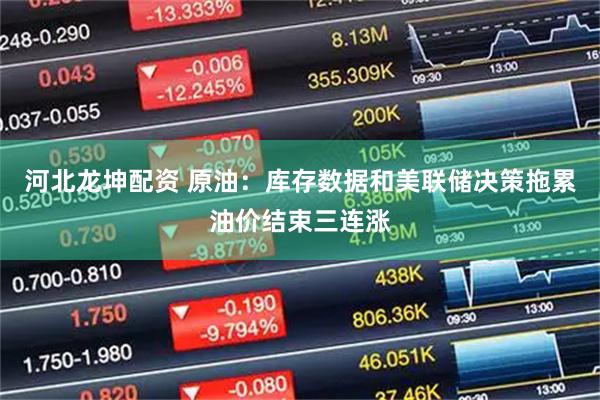 河北龙坤配资 原油：库存数据和美联储决策拖累油价结束三连涨