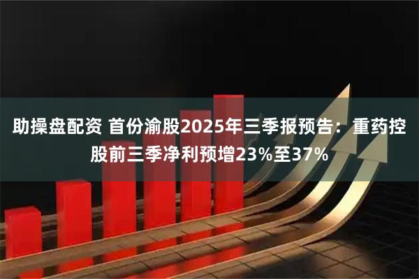 助操盘配资 首份渝股2025年三季报预告：重药控股前三季净利预增23%至37%